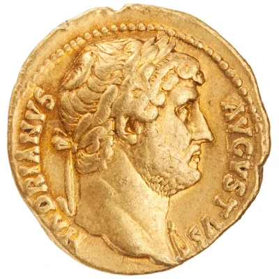Aureus - Hadrian COS III front