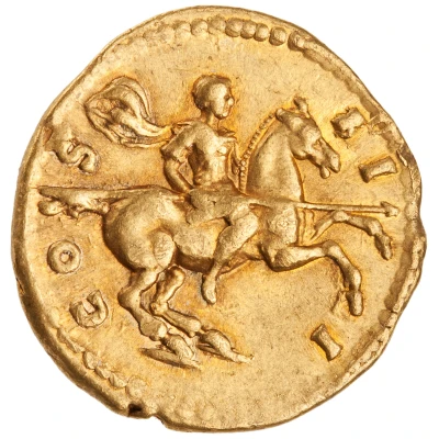 Aureus - Hadrian COS III back