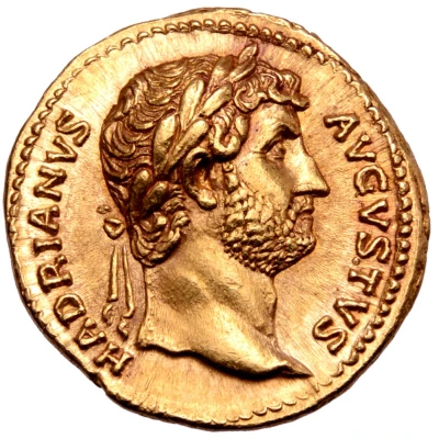 Aureus - Hadrian COS III front
