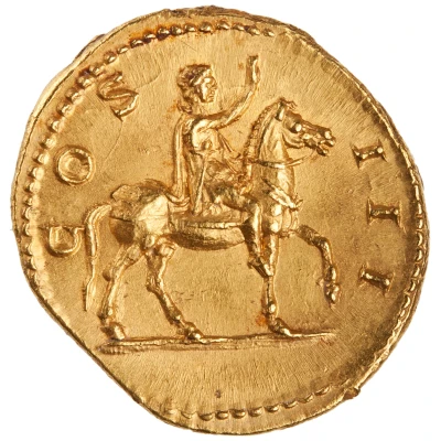 Aureus - Hadrian COS III back