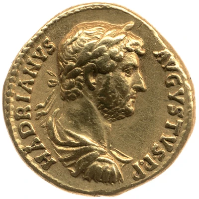 Aureus - Hadrian COS III front