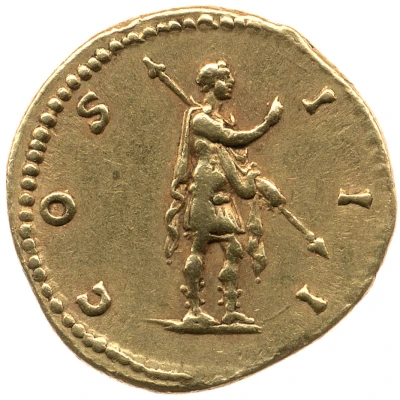 Aureus - Hadrian COS III back