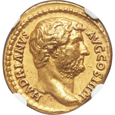 Aureus - Hadrian FORTVNA SPES; Fortuna and Spes front