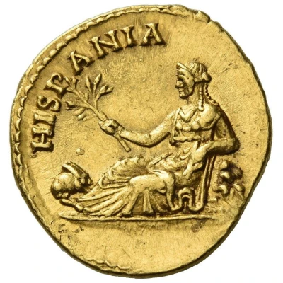 Aureus - Hadrian HISPANIA; Hispania back