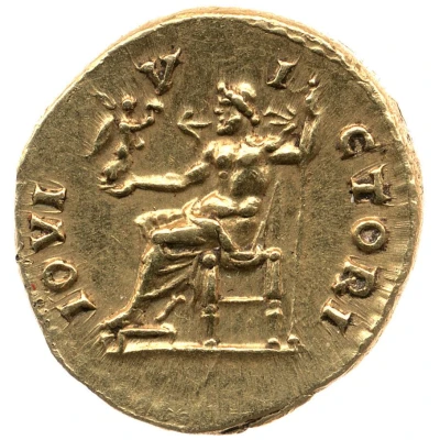 Aureus - Hadrian IOVI VICTORI; Jupiter back