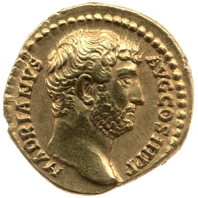 Aureus - Hadrian IVSTITIA AVG; Justitia front