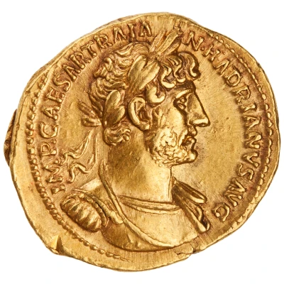 Aureus - Hadrian P M TR P COS III; Bonus Eventus front