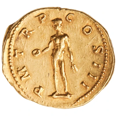 Aureus - Hadrian P M TR P COS III; Bonus Eventus back