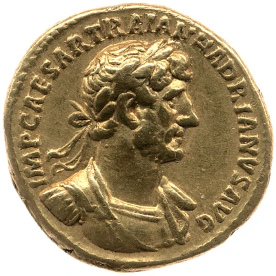 Aureus - Hadrian P M TR P COS III; Bonus Eventus front
