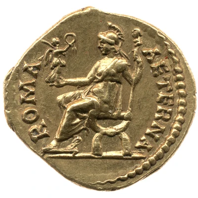 Aureus - Hadrian ROMA AETERNA; Roma back