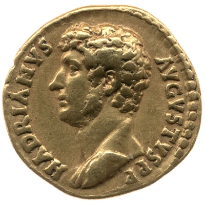 Aureus - Hadrian ROMVLO CONDITORI; Romulus front