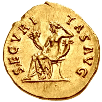 Aureus - Hadrian SECVRITAS AVG; Securitas back