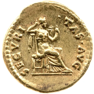 Aureus - Hadrian SECVRITAS AVG; Securitas back