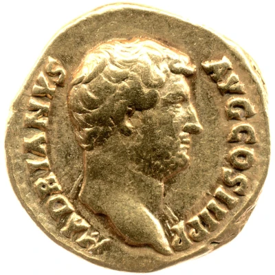 Aureus - Hadrian SPES P R; Spes and Fortuna front