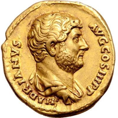 Aureus - Hadrian VICTORIA AVG; Victory front