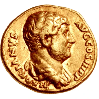 Aureus - Hadrian VICTORIA AVG; Victory front