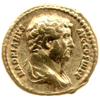 Aureus - Hadrian VIRTVTI AVG; Virtus front