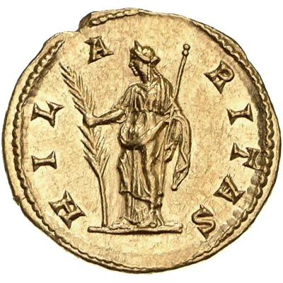 Aureus - Julia Domna HILARITAS; Hilaritas back