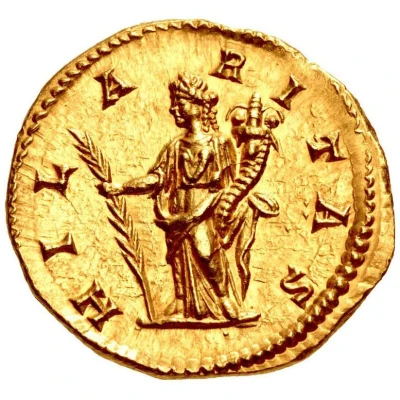 Aureus - Julia Domna HILARITAS; Hilaritas back
