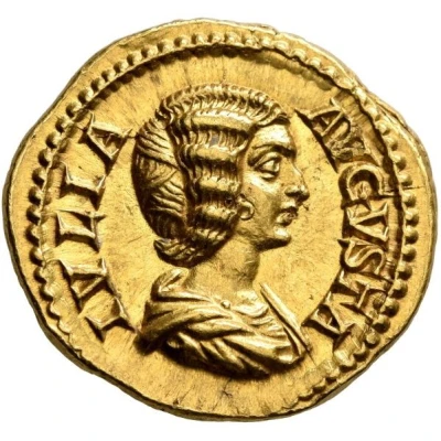 Aureus - Julia Domna IVNO; Juno front
