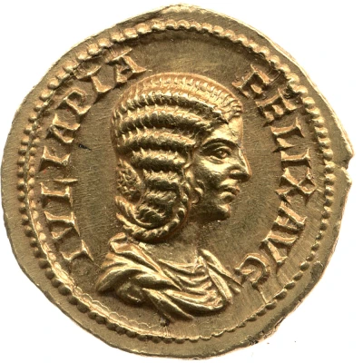 Aureus - Julia Domna PIETATI; Pietas front