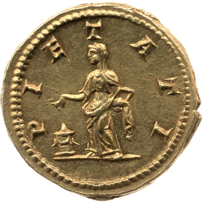 Aureus - Julia Domna PIETATI; Pietas back