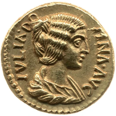 Aureus - Julia Domna ROMAE AETERNAE P← P←; Roma front