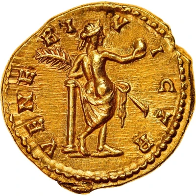 Aureus - Julia Domna VENERI VICTR; Venus back