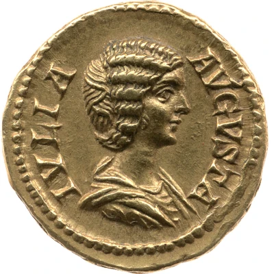 Aureus - Julia Domna VESTA MATER; Vesta front