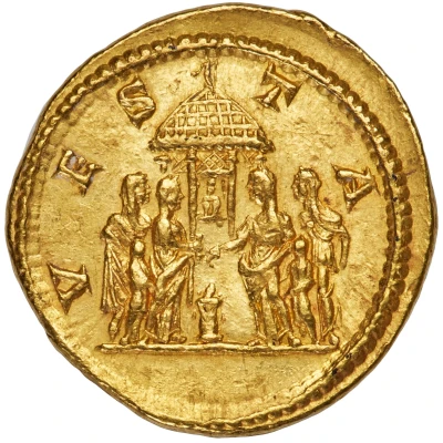 Aureus - Julia Domna VESTA back