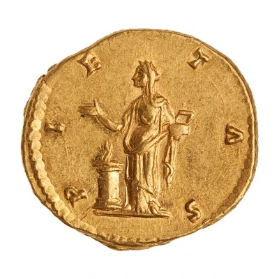 Aureus - Lucilla PIETAS; Pietas back