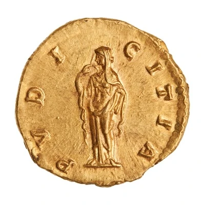 Aureus - Lucilla PVDICITIA; Pudicitia back