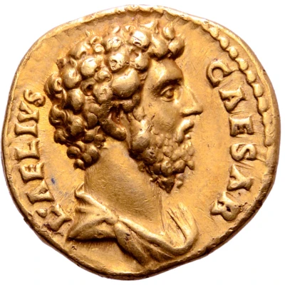 Aureus - Lucius Aelius TRIB POT COS II CONCORD; Concordia front