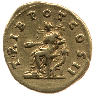 Aureus - Lucius Aelius TRIB POT COS II; Concordia back