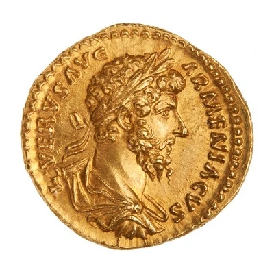 Aureus - Lucius Verus TR P IIII IMP II COS II; Victory front