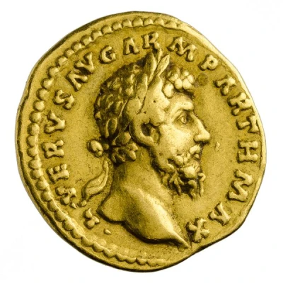 Aureus - Lucius Verus TR P V IMP III COS II front