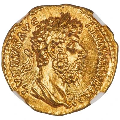 Aureus - Lucius Verus TR P VIII IMP V COS III; Aequitas front