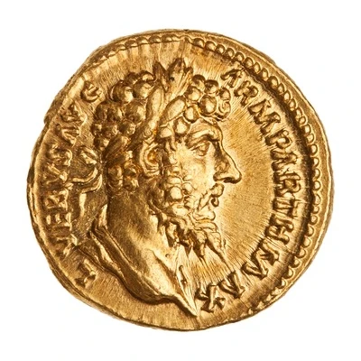 Aureus - Lucius Verus TR P VIII IMP V COS III FORT RED; Fortuna front