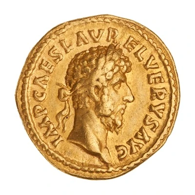 Aureus - Lucius Verus and Marcus Aurelius CONCORDIAE AVGVSTOR TR P COS II front