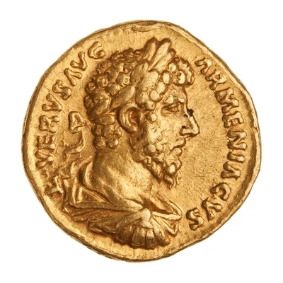 Aureus - Lucius Verus and Sohaemus of Armenia TR P IIII IMP II COS II REX ARMEN DAT front