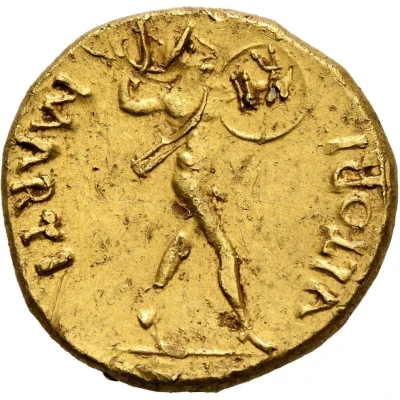Aureus MARTI VLTORI; Genius and Mars back