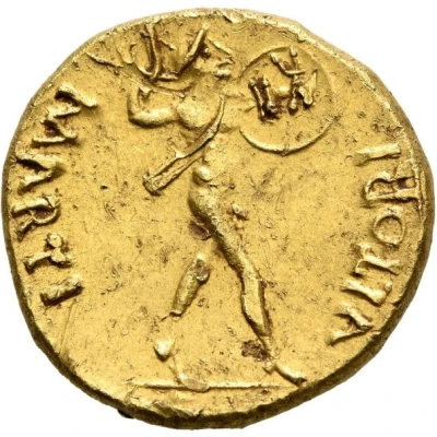 Aureus MARTI VLTORI; Genius and Mars back
