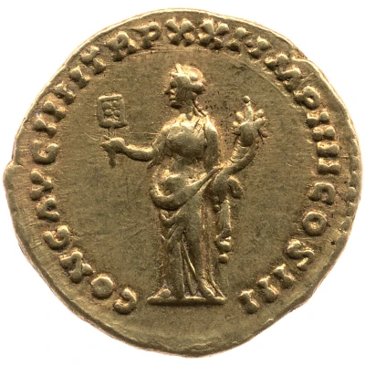 Aureus - Marcus Aurelius CONG AVG IIII TR P XXI IMP IIII COS III; Liberalitas back