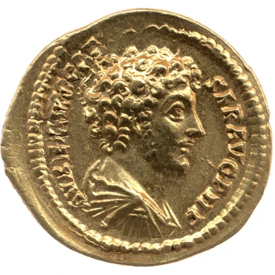 Aureus - Marcus Aurelius COS II; Minerva front