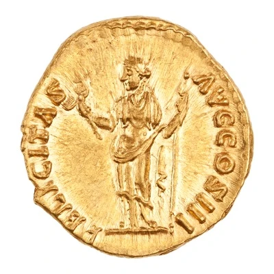 Aureus - Marcus Aurelius FELICITAS AVG COS III; Felicitas back