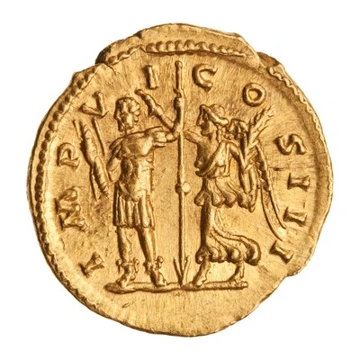 Aureus - Marcus Aurelius IMP VI COS III; Victory back