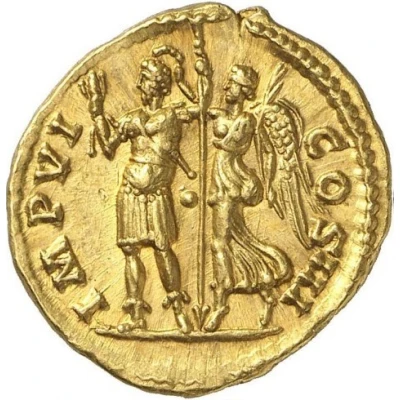 Aureus - Marcus Aurelius IMP VI COS III; Victory back
