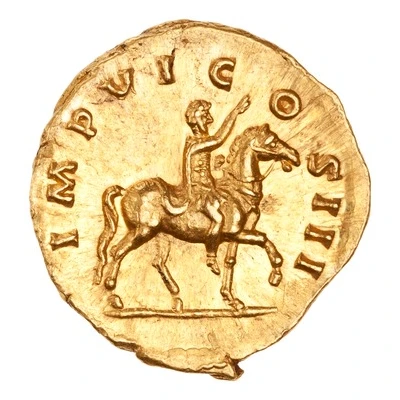 Aureus - Marcus Aurelius IMP VI COS III back