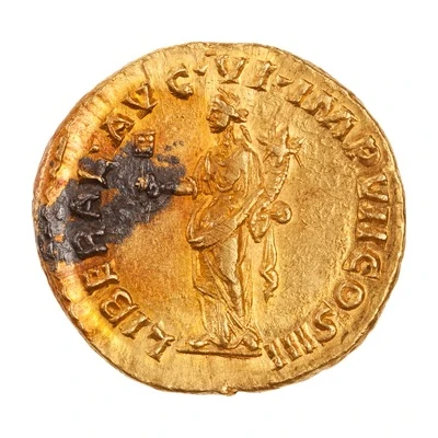 Aureus - Marcus Aurelius LIBERAL AVG VI IMP VII COS III; Liberalitas back