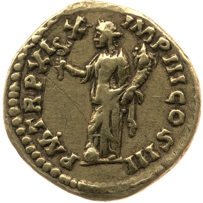 Aureus - Marcus Aurelius P M TR P XIX IMP II COS III; Felicitas back